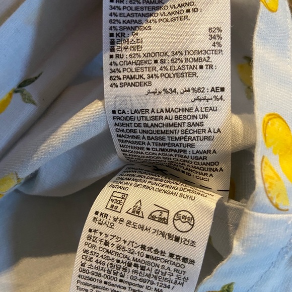 Banana Republic boho blouse with lemon print, vneck and bell slee… - Picture 10 of 12